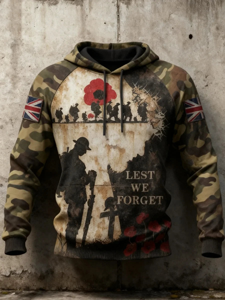 Lest We Forget Hoodie 11Th November Remembrance Day Clothes Gift For Patriotic - Foxy23shop
