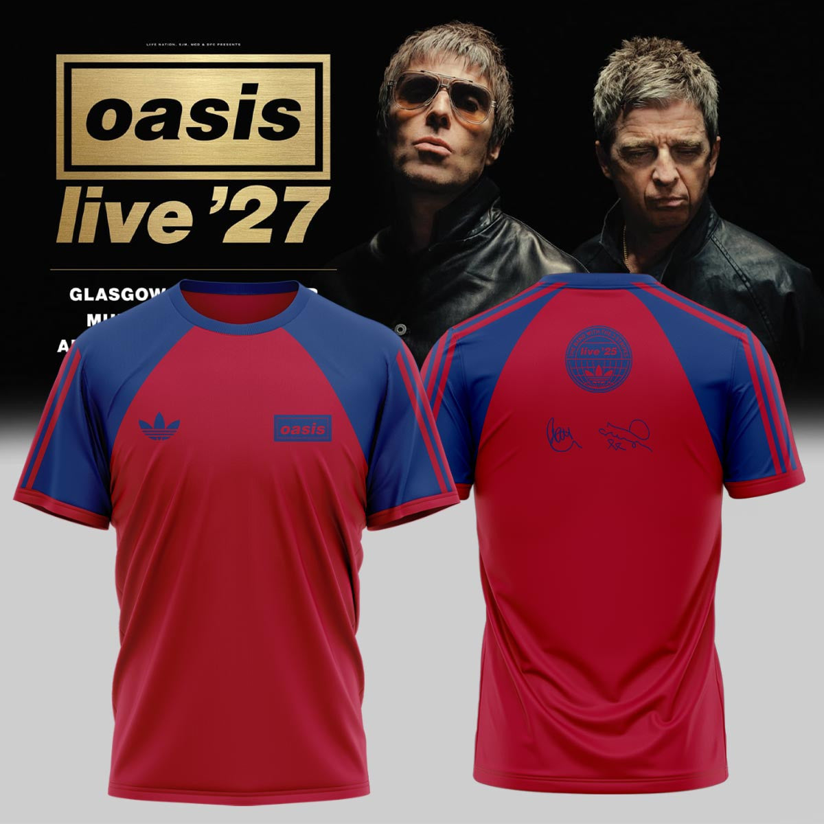 Oasis Store TZ Merch Oasis Live 27 World Tour T-Shirt Best Gifts For Rock Fans - Foxy23shop