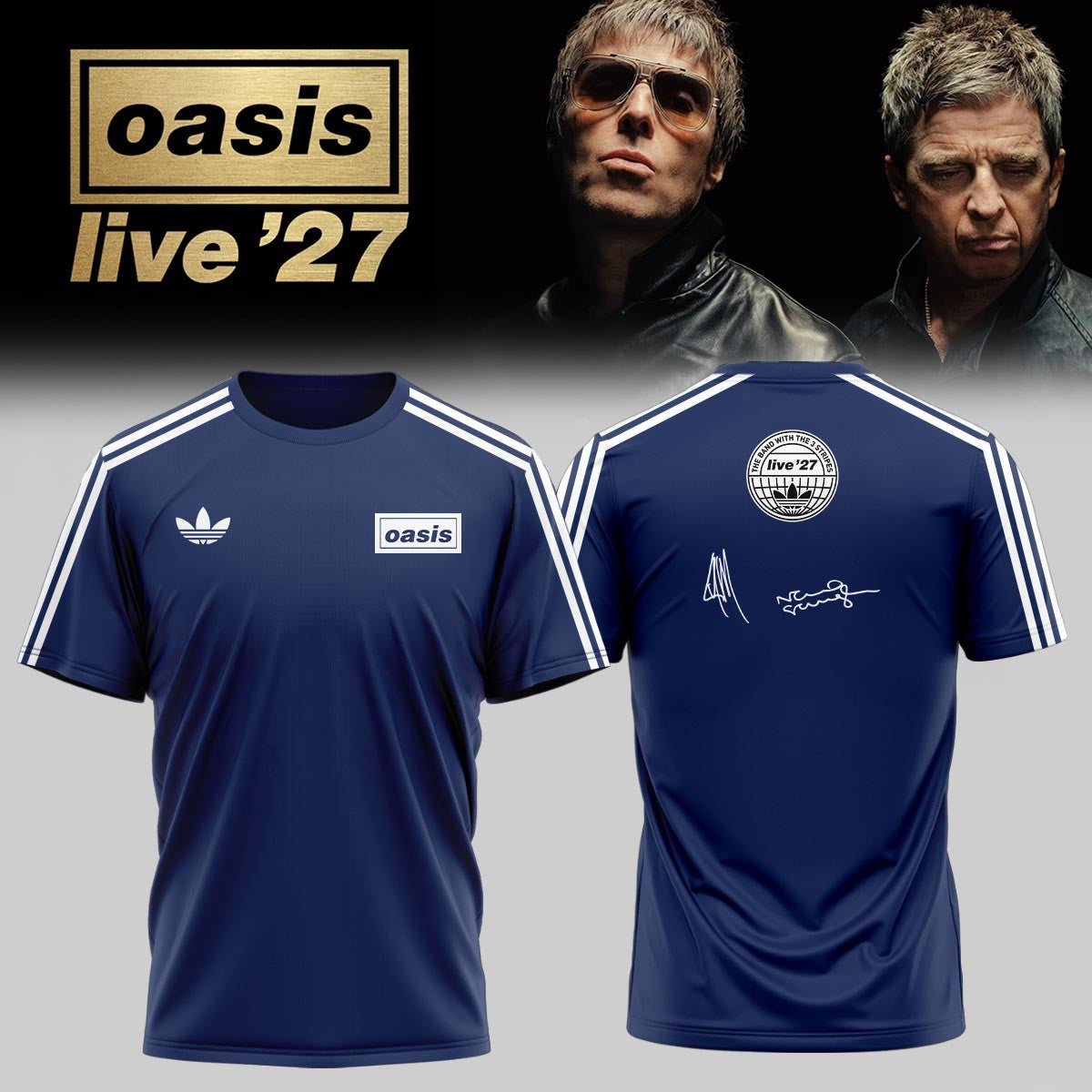 Oasis Store TZ Merch Oasis Live 27 World Tour T-Shirt Unique Gifts For Music Buffs - Foxy23shop