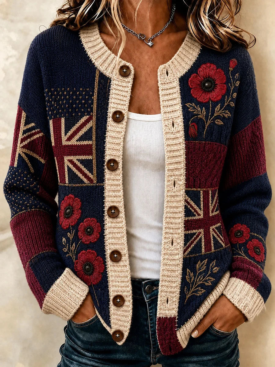 Lest We Forget Cardigan Lest We Forget Poppy Clothing Gift For Women - Foxy23shop