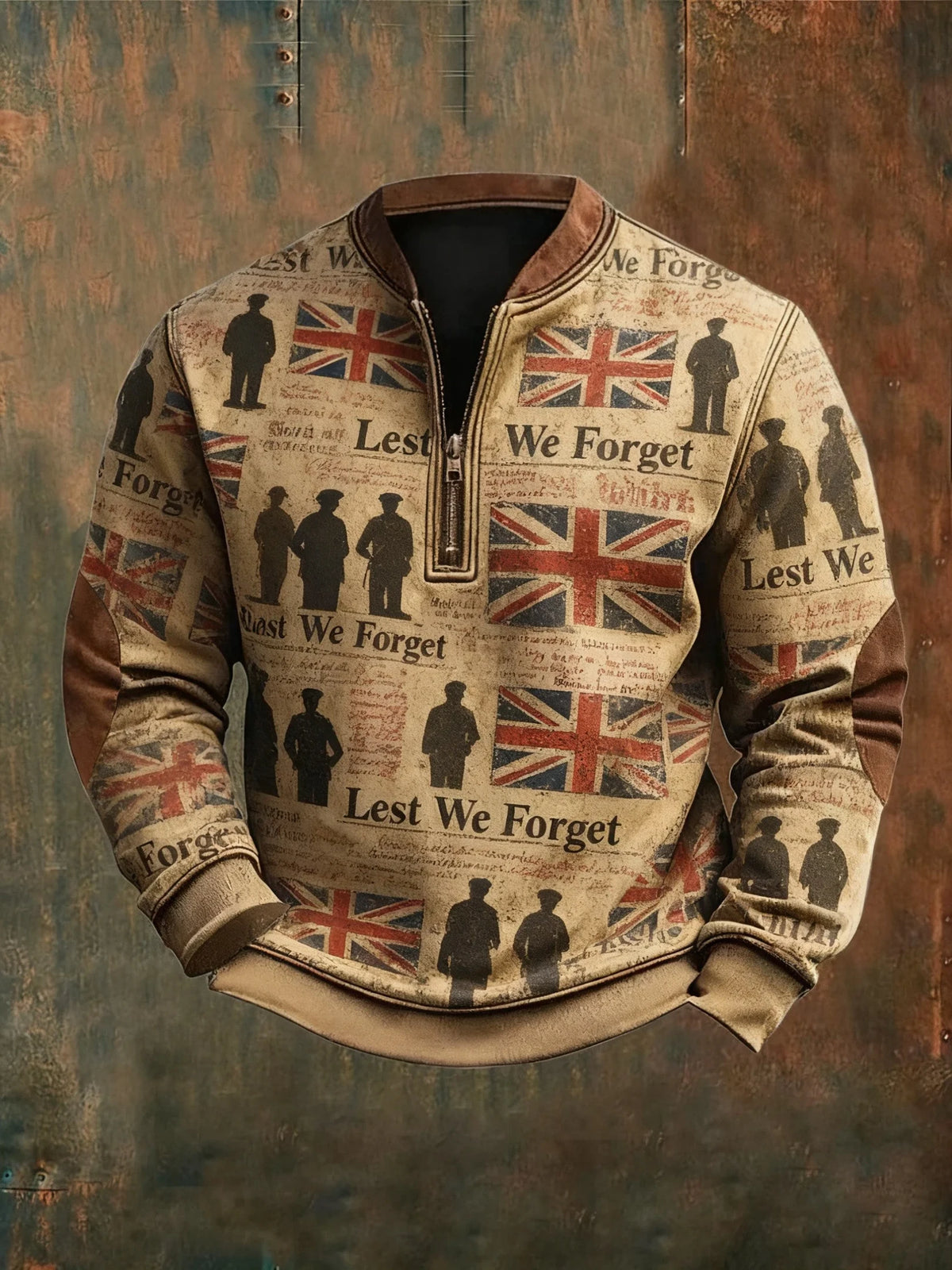 Lest We Forget Half Zip Sweatshirt Veteran Pride Shirt Gift For Veteran - Foxy23shop