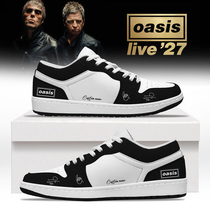 Custom Oasis Store TZ Merch Oasis Live 27 World Tour Sneakers Rock Fans Shoes - Foxy23shop