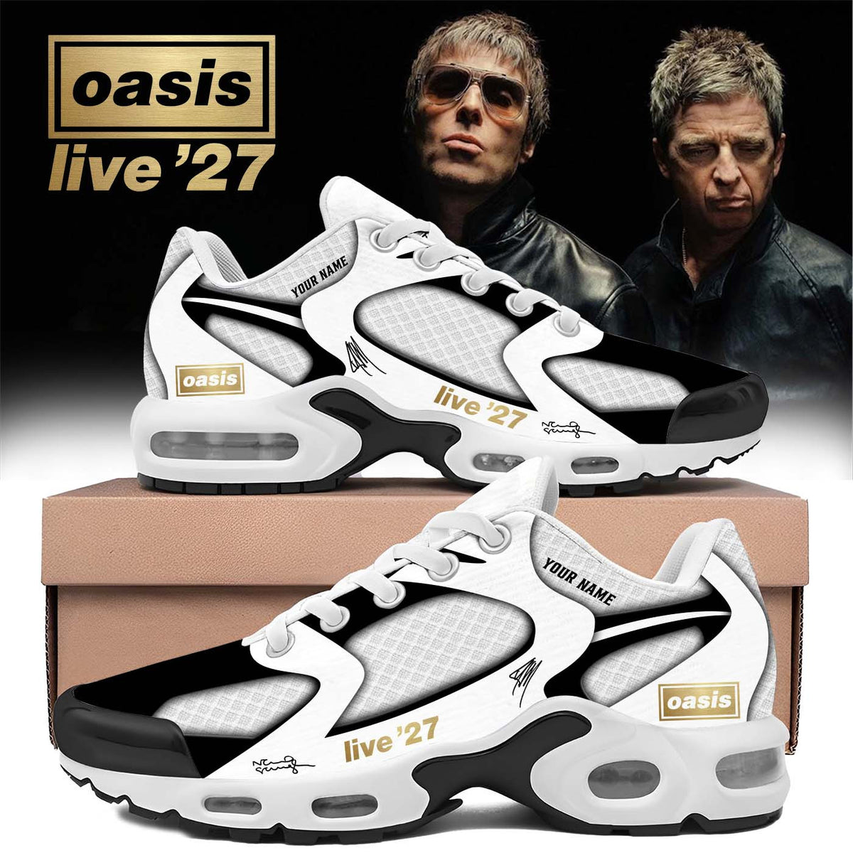 Personalized Oasis Store TZ Merch Oasis Live 27 World Tour Shoes Unique Fans Gifts - Foxy23shop