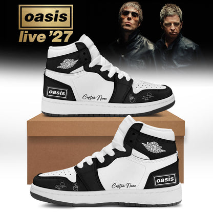 Personalized Oasis Live 27 World Tour Signed Sneakers Oasis Merch Gifts For Fans - Foxy23shop