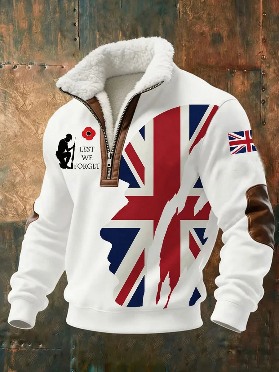 Lest We Forget Quarter Zip Sweatshirt Men's Patriot Clothes Gift For Your Lovers - Foxy23shop