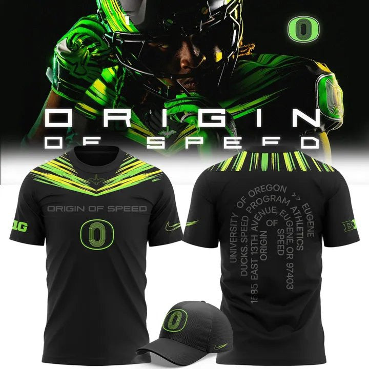 Oregon Ducks Merch Origin Of Speed T-Shirt Presents For Oregon Ducks Fans - Foxy23shop