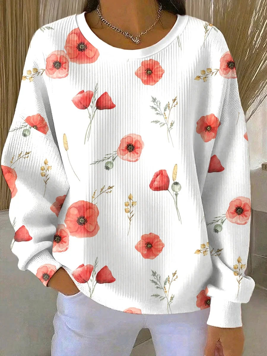 Lest We Forget Sweatshirt Lest We Forget Poppy Memorial Gift For Women - Foxy23shop