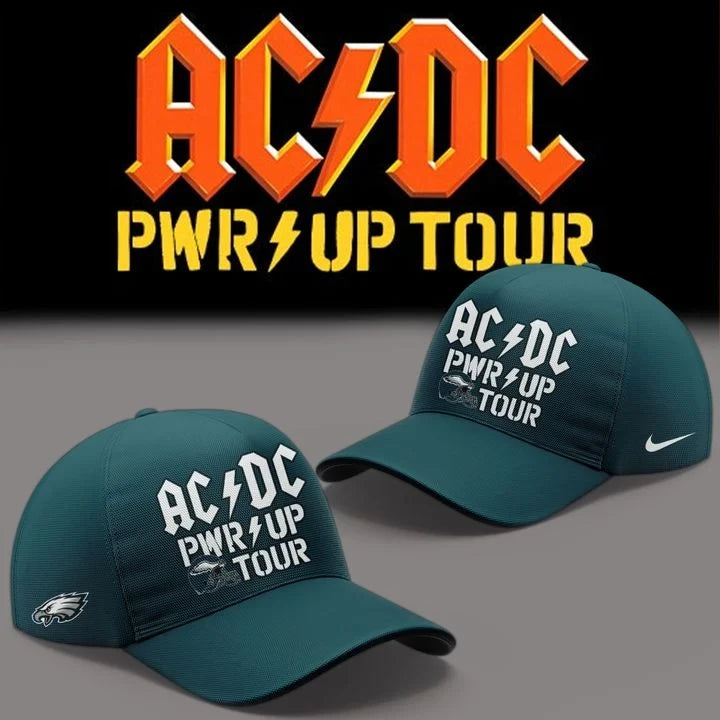 AC DC x Philadelphia Eagles Merch Power Up Tour 2026 Hat AC DC Baseball Cap Fan Gifts - Foxy23shop