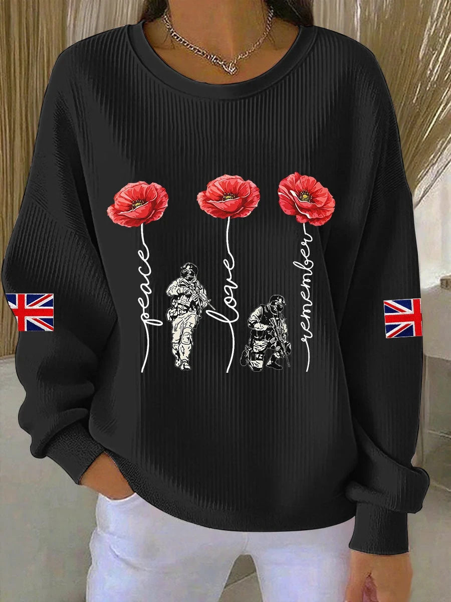 Lest We Forget Sweatshirt Remember Their Courage Apparel Gift For Women - Foxy23shop