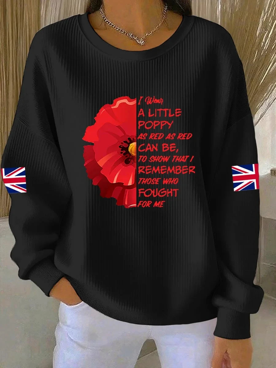 Womens 11Th November Remembrance Day Sweatshirt Clothing Gift For Friends - Foxy23shop
