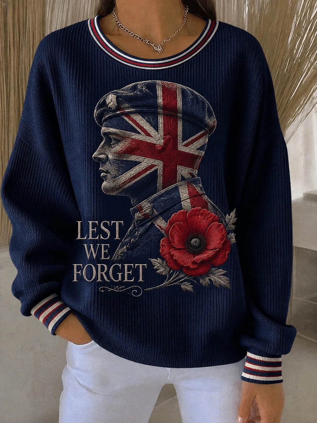 Lest We Forget Sweatshirt Lest We Forget Honor Shirt Gift For Women - Foxy23shop