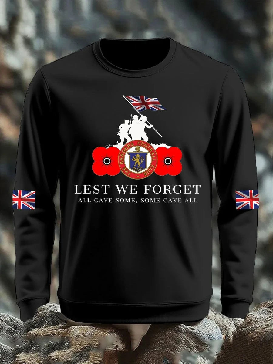 Lest We Forget Sweatshirt British Remembrance Day Clothes Gift For Veterans - Foxy23shop