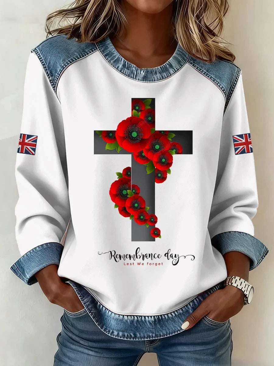 Remembrance Day Sweatshirt Lest We Forget Soldier Clothing Gift For Women - Foxy23shop