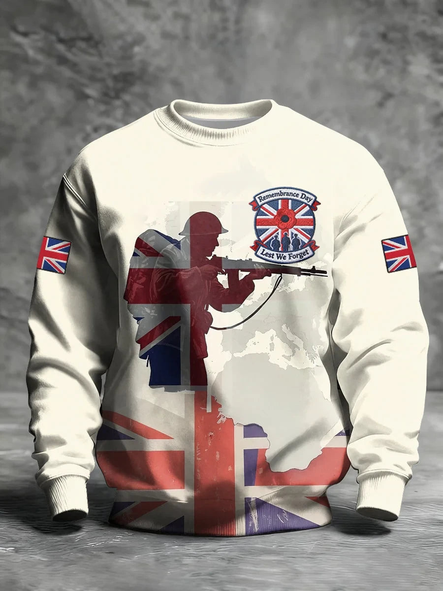 Lest We Forget Sweatshirt Honor And Remember Shirt Gift For Patriotic Friends - Foxy23shop
