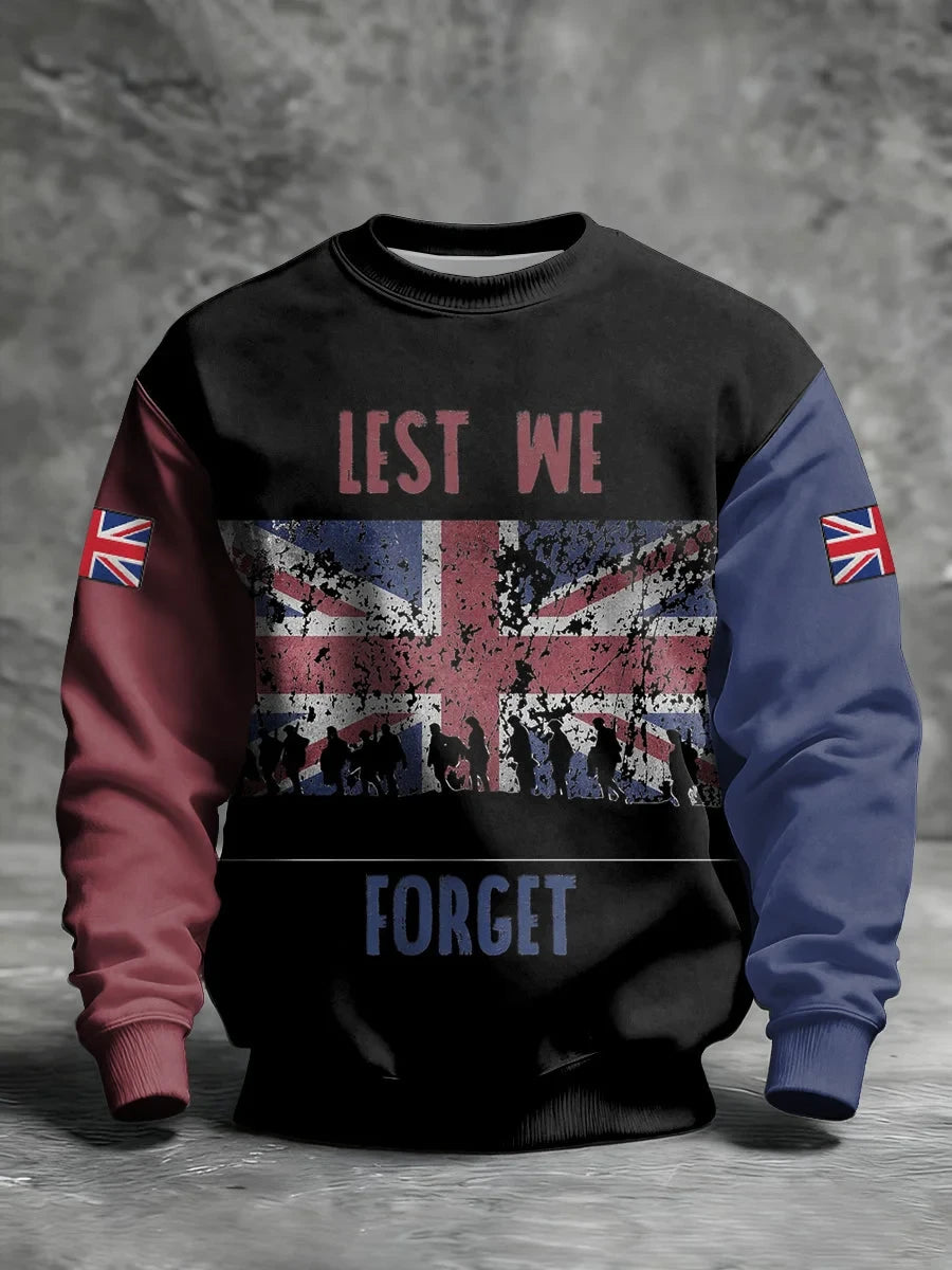 Lest We Forget Sweatshirt Memorial Tribute Clothing Gift For Veterans - Foxy23shop