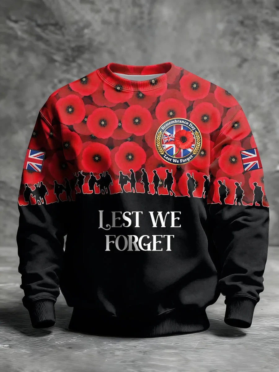 Lest We Forget Sweatshirt Remember And Honor Shirt Gift For Veterans - Foxy23shop