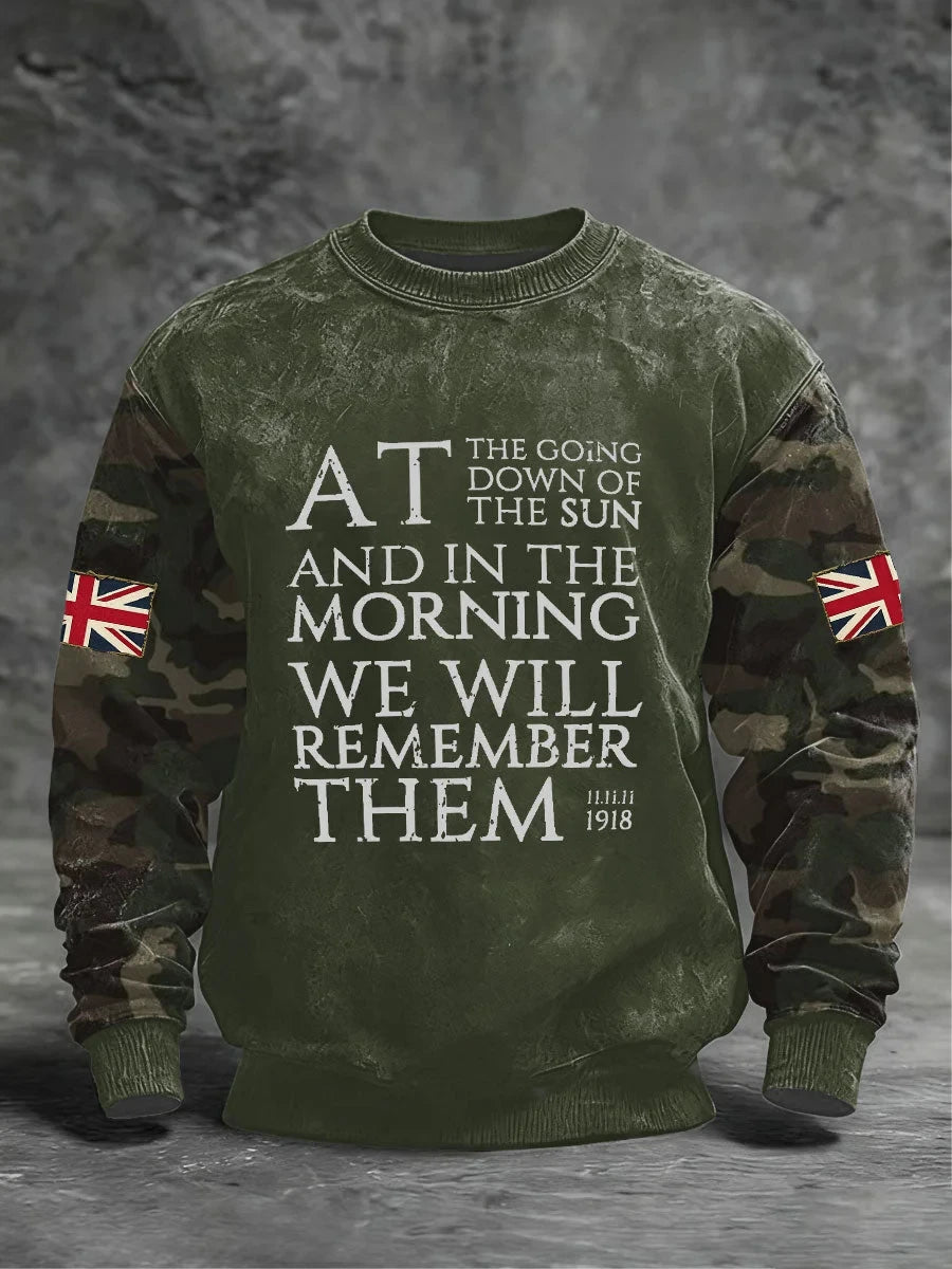 We Remembrance Them Sweatshirt Remember The Fallen Soldiers Gift For Fathers - Foxy23shop