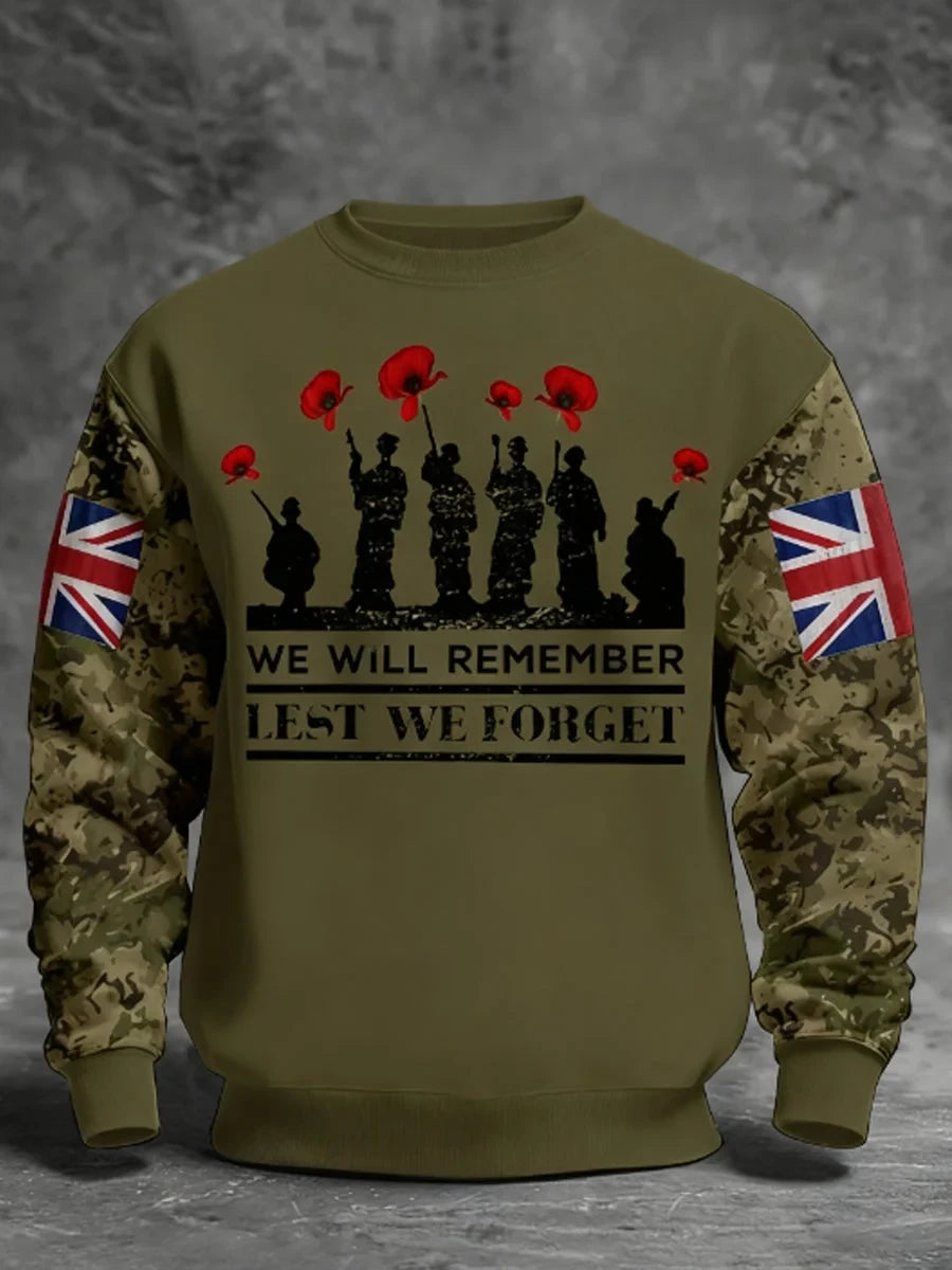 We Will Remember Lest We Forget Sweatshirt Veteran Clothing Gift For Friends - Foxy23shop