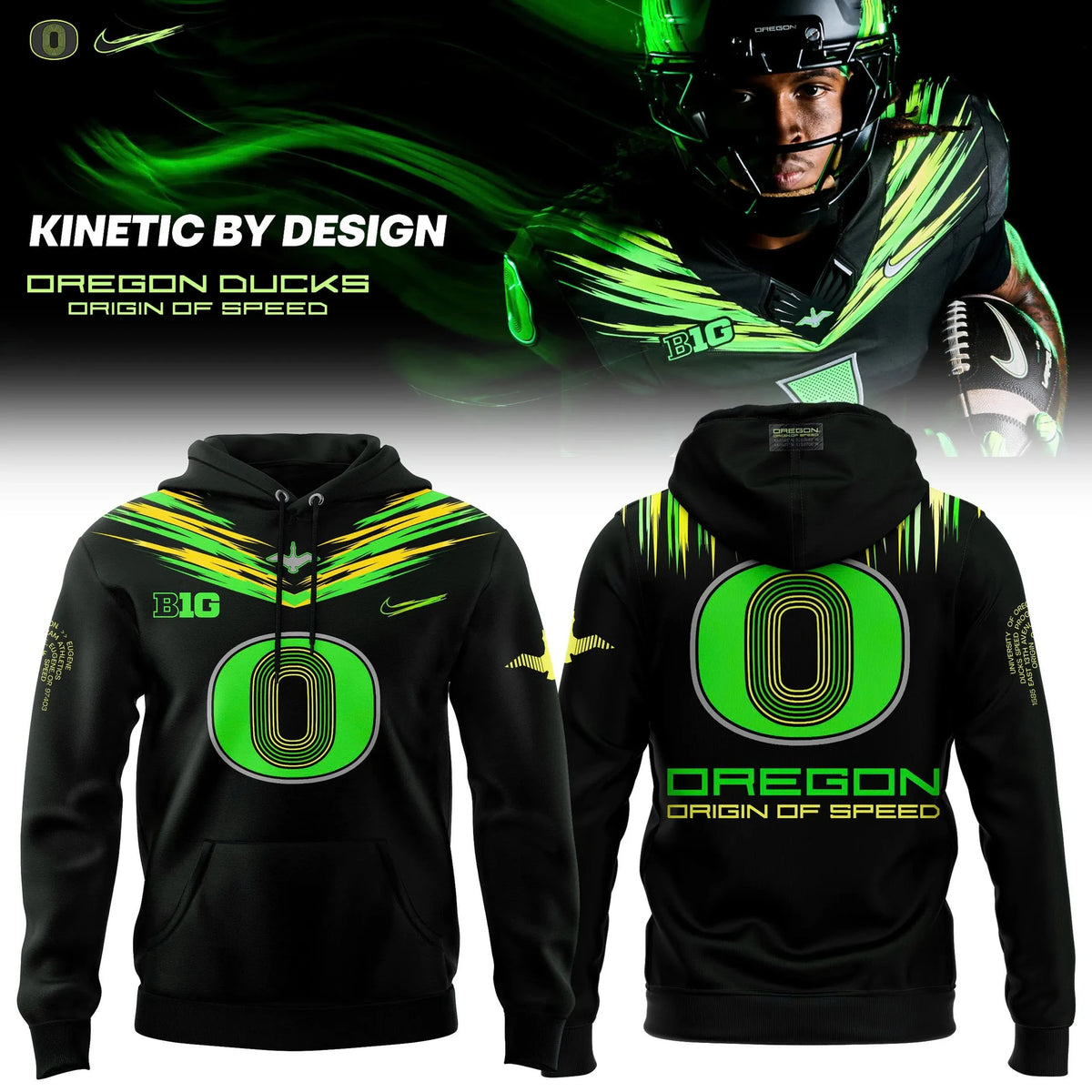 Oregon Ducks Merch Origin Of Speed 2026 Football Hoodie Gift For Fan - Foxy23shop