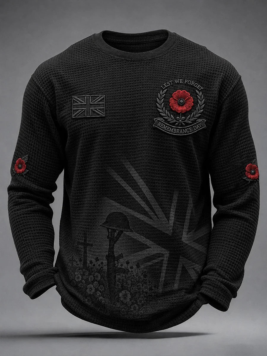 Lest We Forget Long Sleeve Shirt Veteran Tribute Legacy Clothing Gift For Dads - Foxy23shop