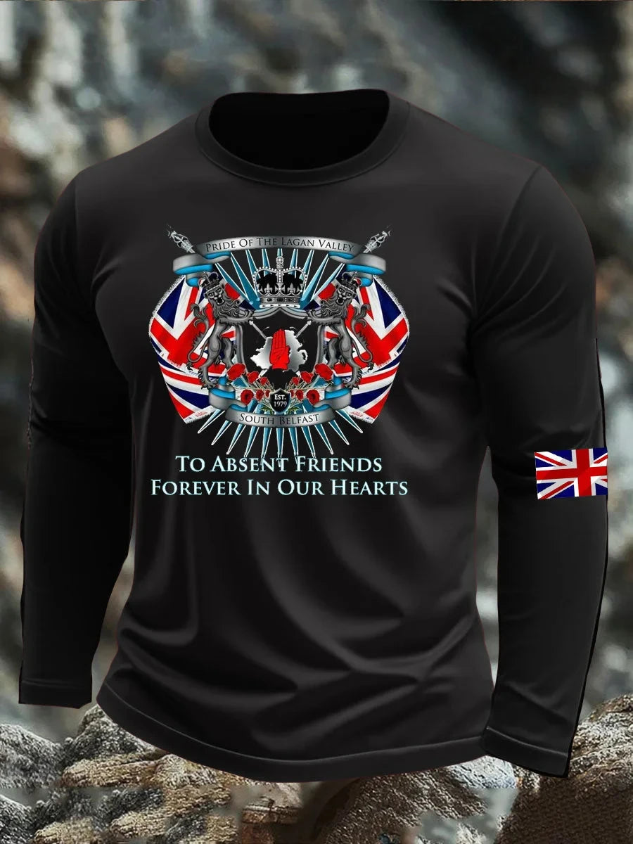 To Absent Friends Forever In Our Hearts Long Sleeve Shirt Clothing Gift Ideas For Friends - Foxy23shop
