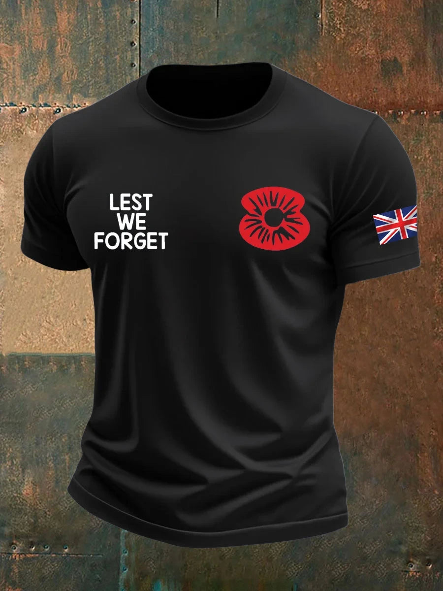 Lest We Forget T-Shirt British Remembrance Day Perfect Clothes Gift For Brothers - Foxy23shop