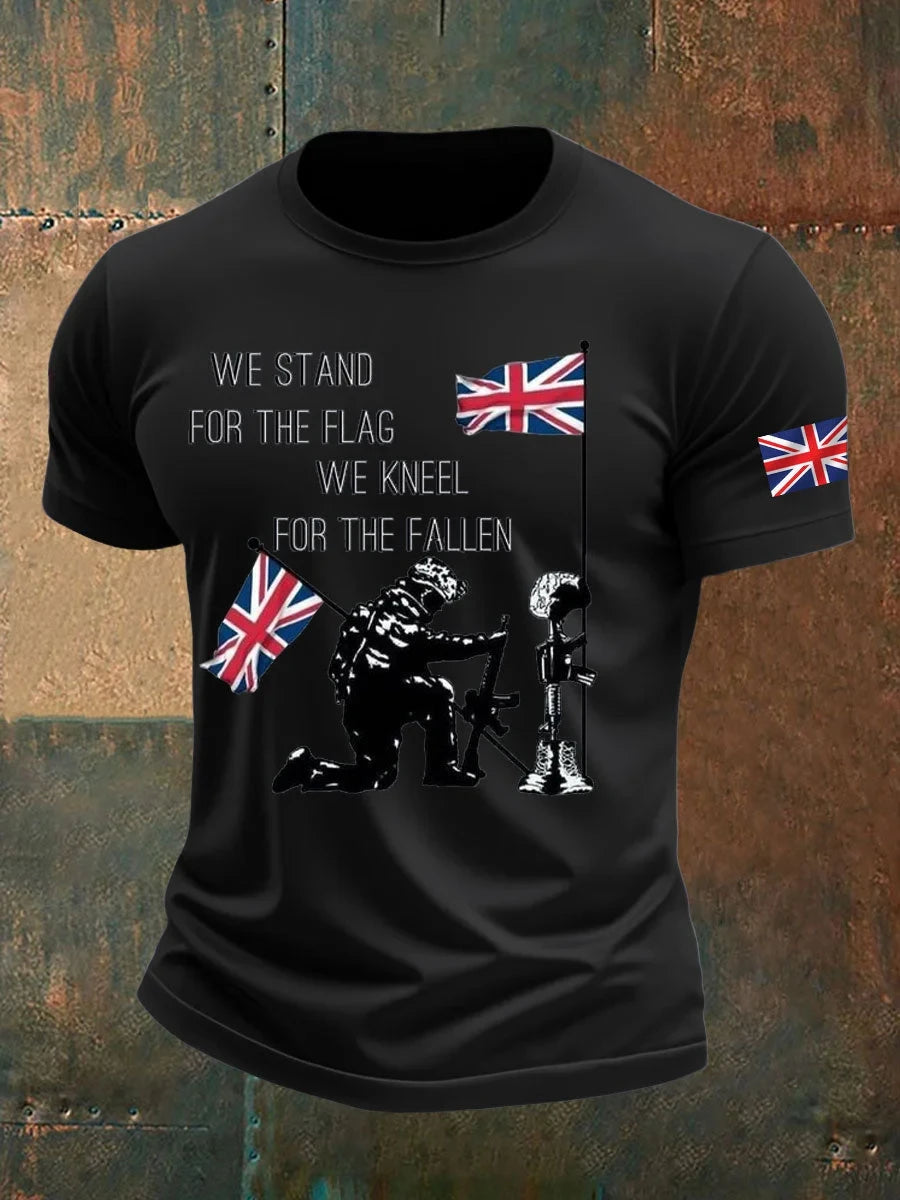 We Stand For The Flag T-Shirt British Remembrance Day Clothing Gift Ideas - Foxy23shop