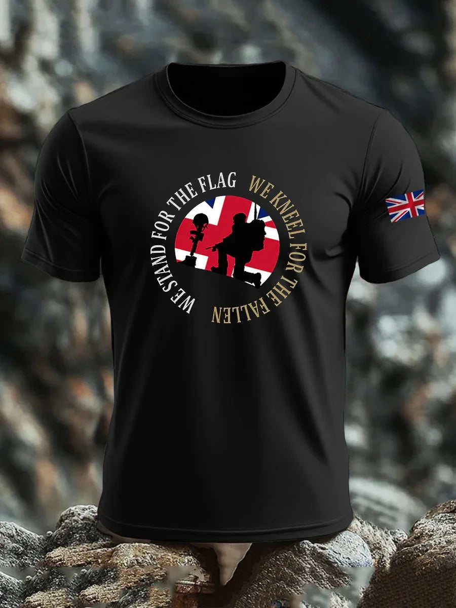 We Stand For The Flag T-Shirt Clothing Surprise Gifts For Patriotic - Foxy23shop