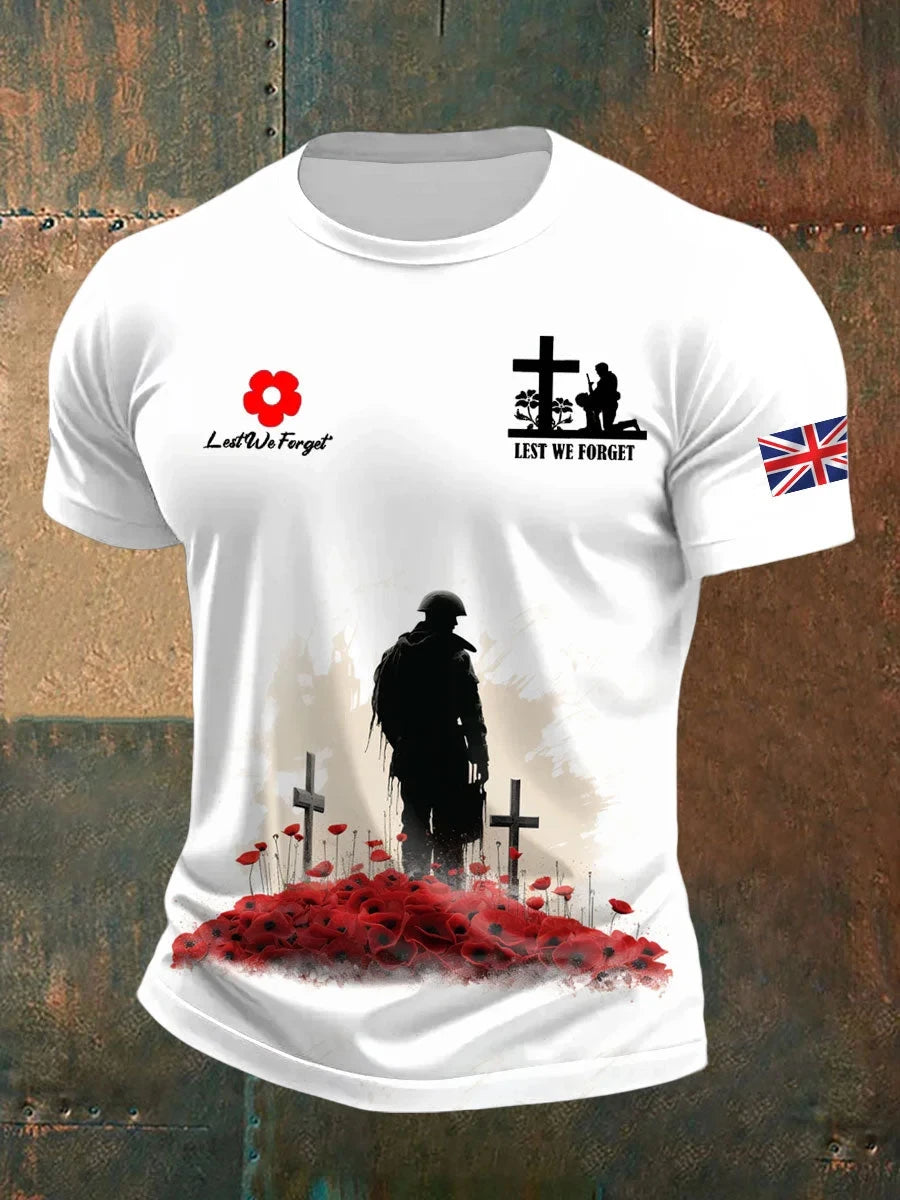 Lest We Forget T-Shirt British Remembrance Day Unique Apparel For Veterans Family - Foxy23shop