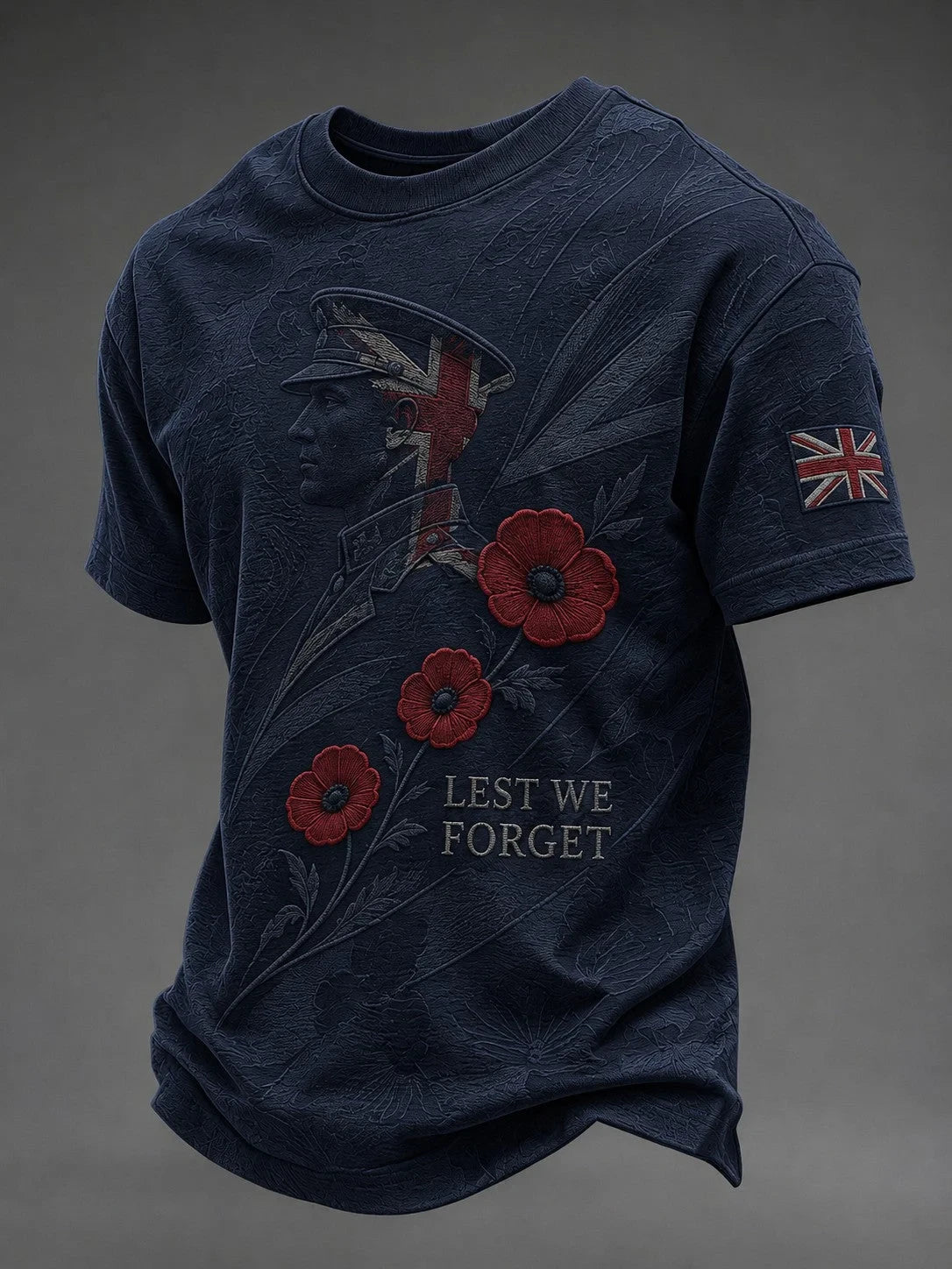 Lest We Forget T-Shirt British Veterans Memorial Unique Clothing Gift Ideas For Veterans - Foxy23shop