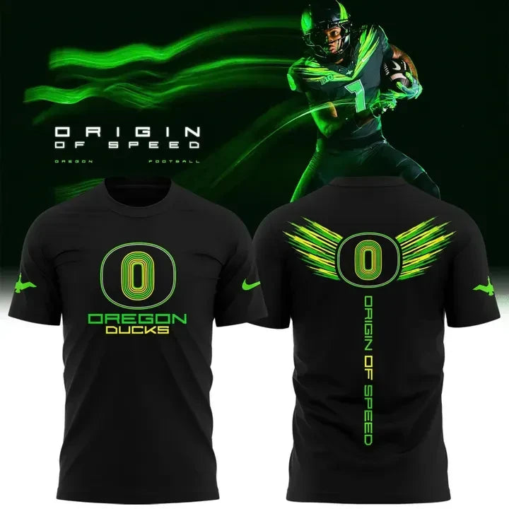 Oregon Ducks Merch Origin Of Speed 2026 T-Shirt Presents For Duck Nation - Foxy23shop