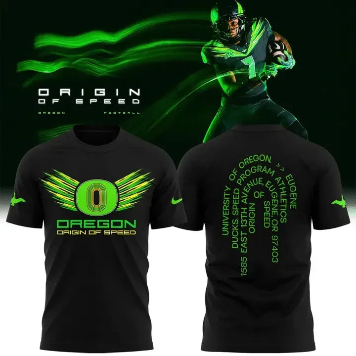 Oregon Ducks Merch Origin Of Speed 2026 T-Shirt Unique Fan Gifts - Foxy23shop