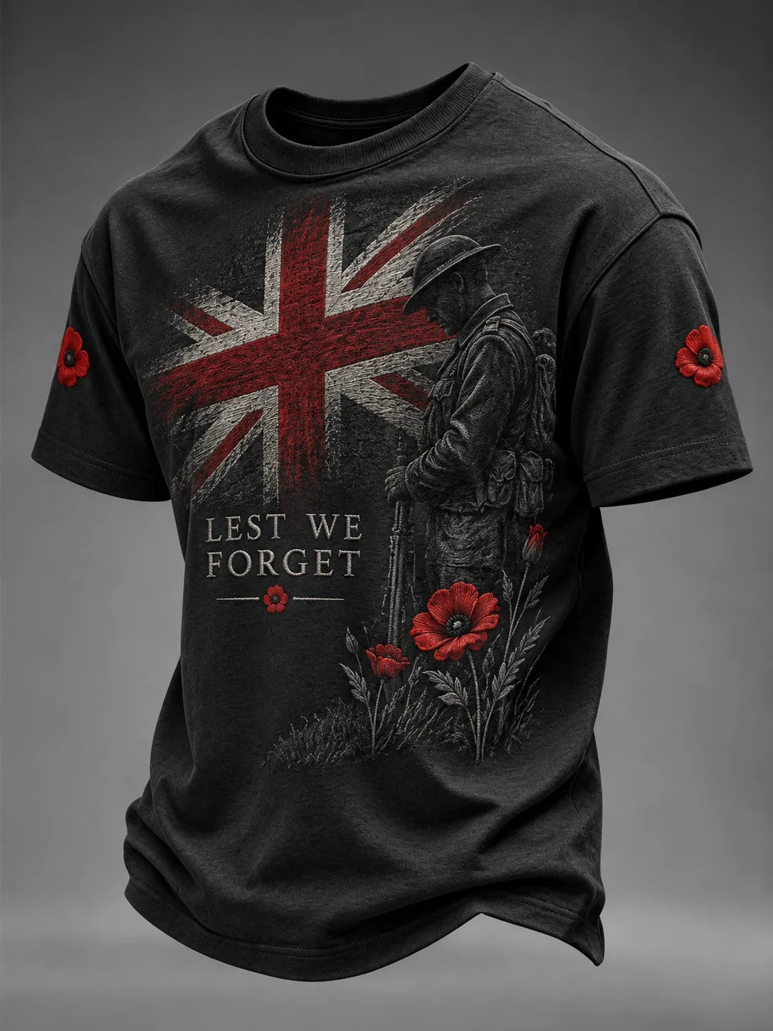 Lest We Forget T-Shirt Remember The Fallen Heroes Apparel Gift For Fathers - Foxy23shop