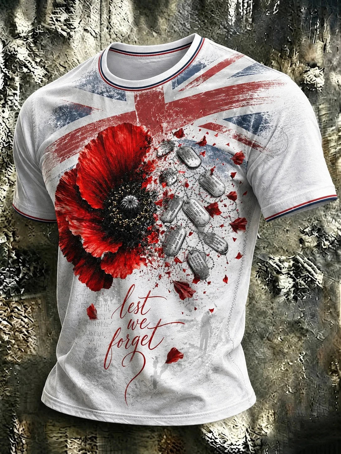 Lest We Forget T-Shirt British Veterans Memorial Merch Clothes Gift Ideas For Friends - Foxy23shop
