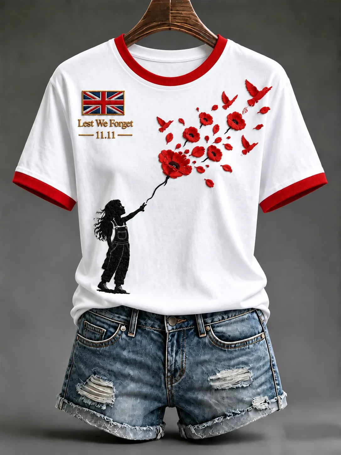 Lest We Forget T-Shirt Remember Their Honor Apparel Gift For Moms - Foxy23shop