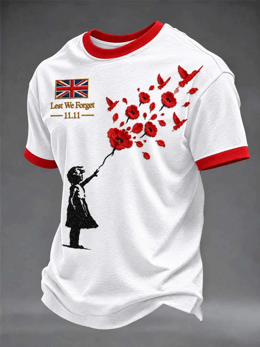Lest We Forget T-Shirt Veteran Memorial Tribute Shirt Gift For Dads - Foxy23shop