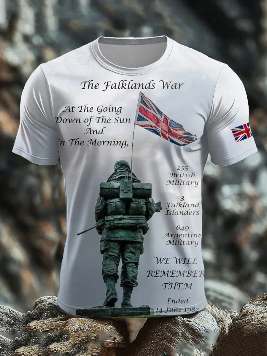 The Falklands War T-Shirt British Remembrance Day Unique Clothing For Veterans - Foxy23shop