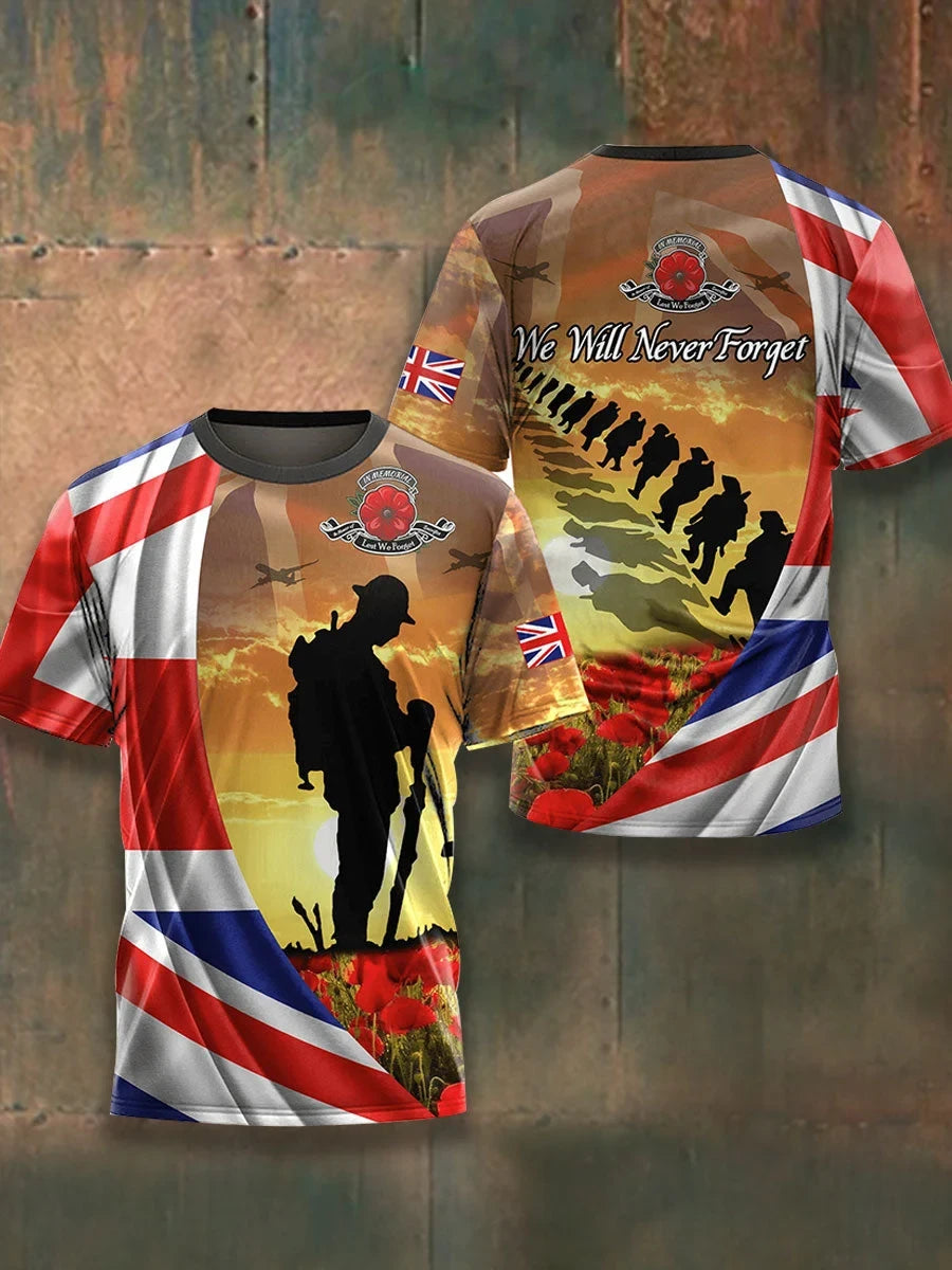 We Will Never Forget T-Shirt Lest We Forget Apparel Gift For Dads - Foxy23shop