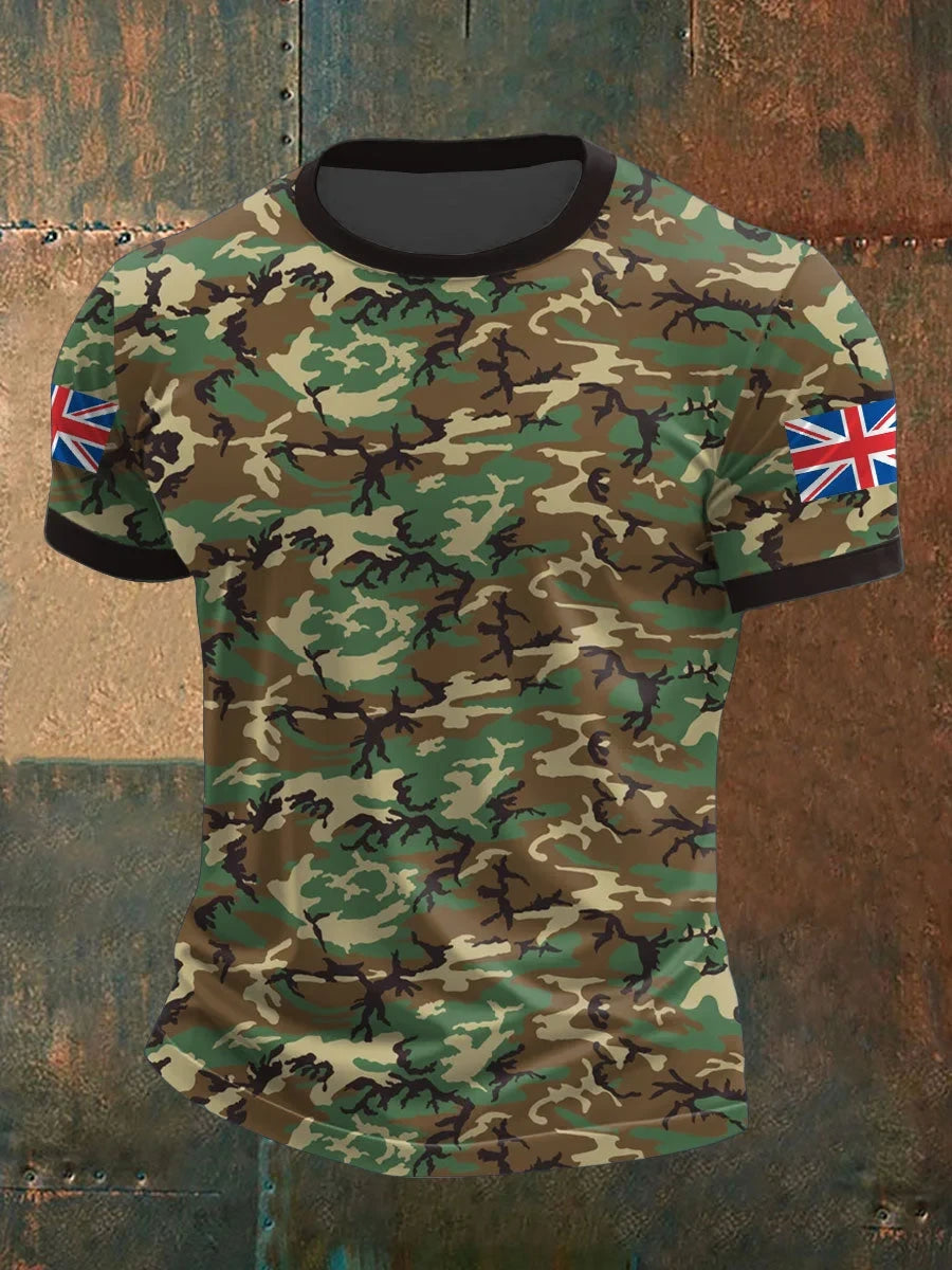 UK MTP Camouflage Remembrance Day T-Shirt Lest We Forget Tribute Shirt Gift For Dads - Foxy23shop