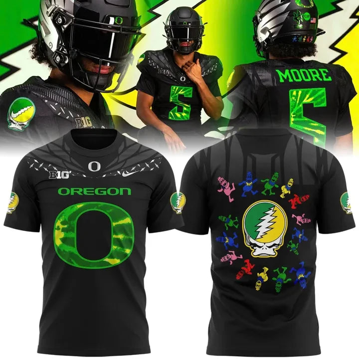 Oregon Ducks x Grateful Dead Merch Grateful Ducks Shirt Unique Fan Gear - Foxy23shop
