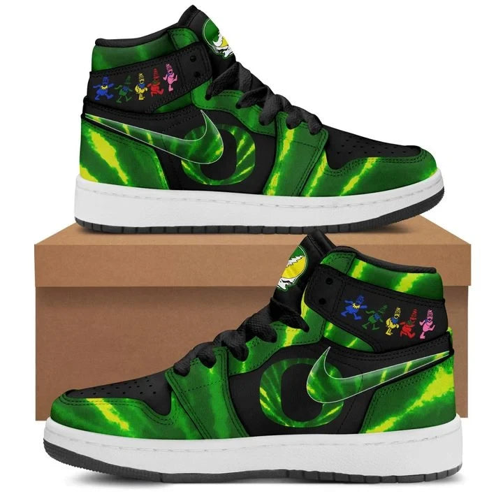 Oregon Ducks x Grateful Dead Merch Grateful Ducks 2026 Sneakers Present For Rock Lover - Foxy23shop