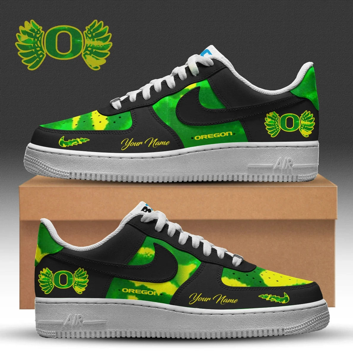 Personalized Oregon Ducks X Grateful Dead 2026 Sneakers Oregon Ducks Merch - Foxy23shop