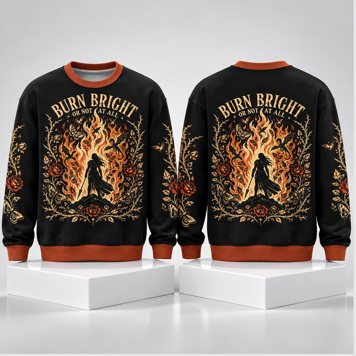 Burn Bright Or Not At All Christmas Ugly Sweater Winter Clothing Christmas Gift Ideas - Foxy23shop