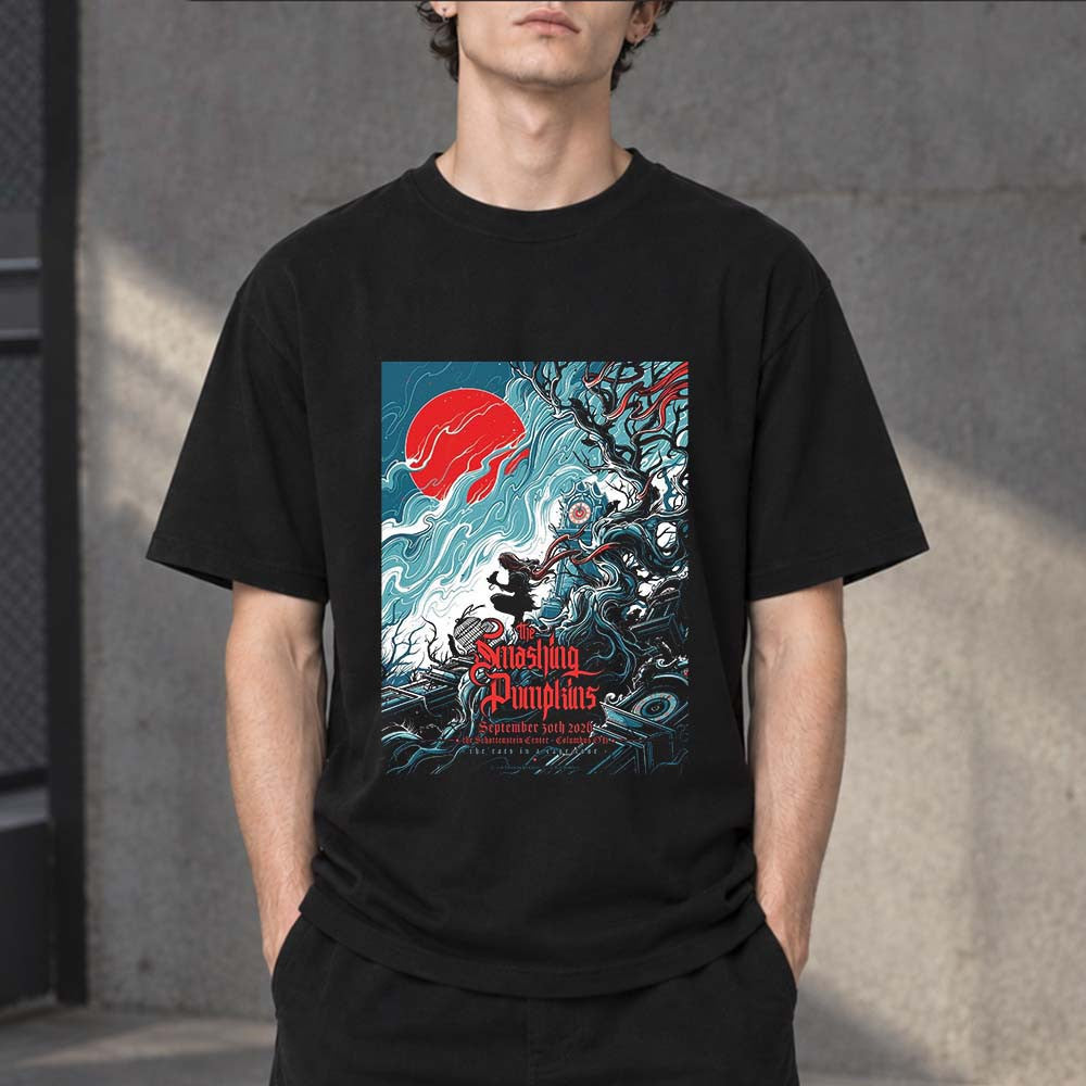 The Smashing Pumpkins Columbus OH 2026 Event Poster T-Shirt The Smashing Pumpkins Apparel - Foxy23shop