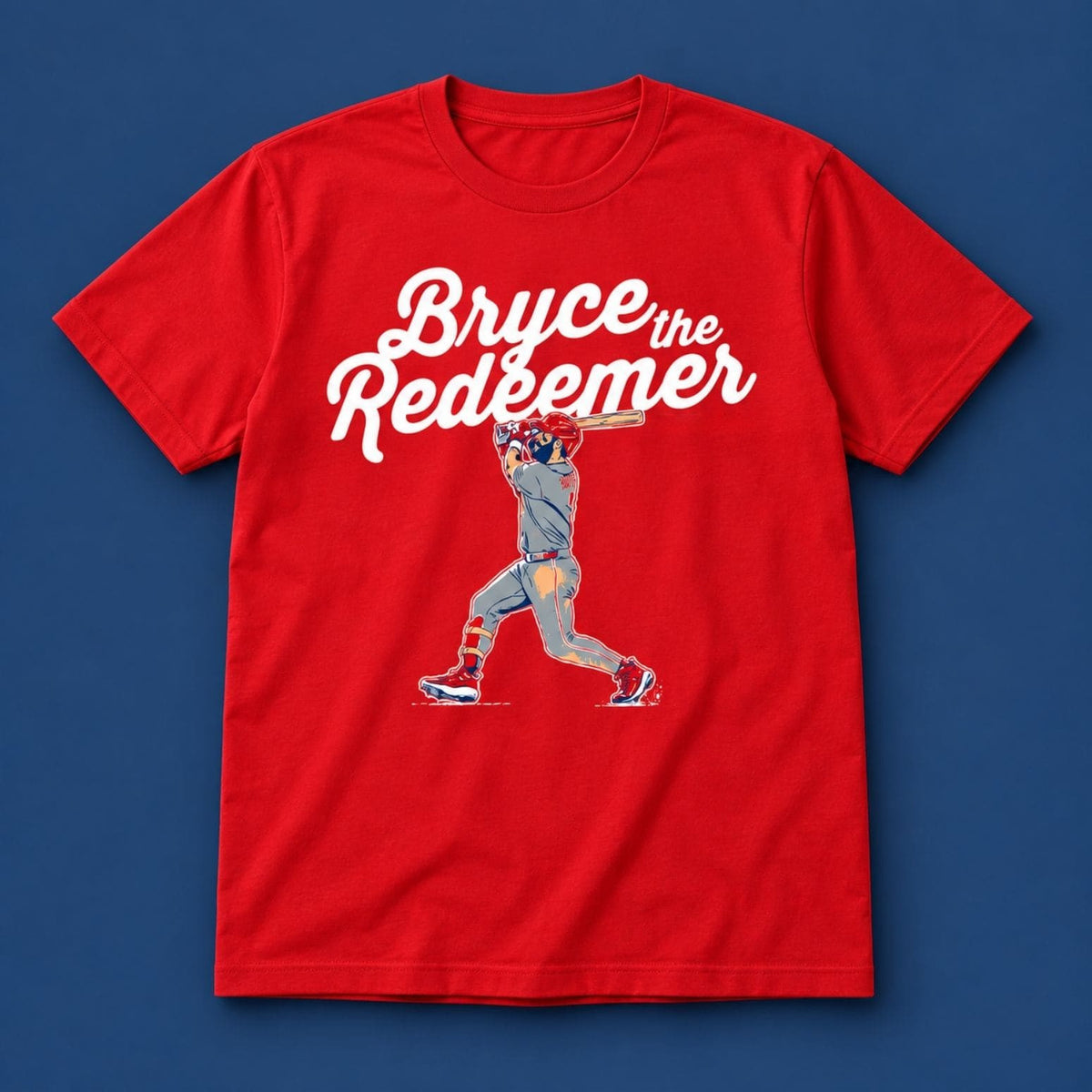 Philadelphia Phillies Bryce Harper The Redeemer T-Shirt 2026 Phillies Apparel Baseball Fan Gear - Foxy23shop