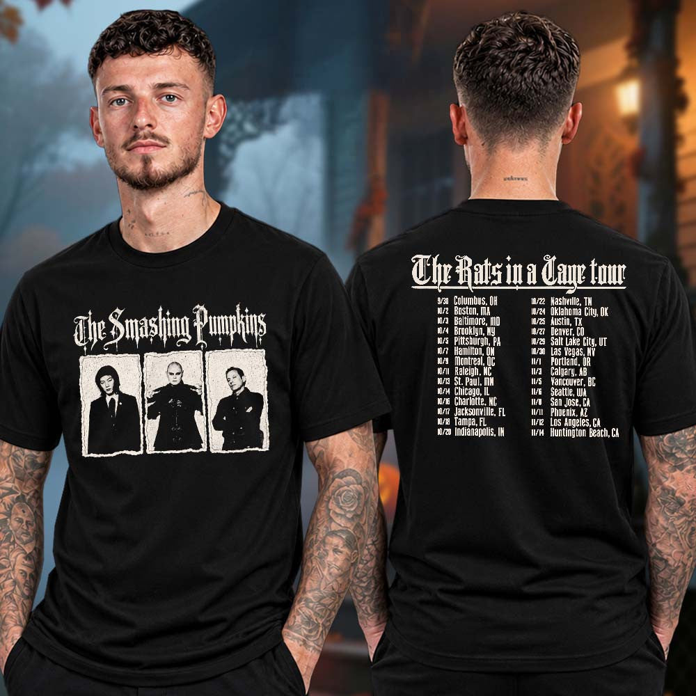 The Smashing Pumpkins Merch The Rast In A Cage Tour 2026 Photo Band Tour Dates T-Shirt Music Lover Gifts - Foxy23shop