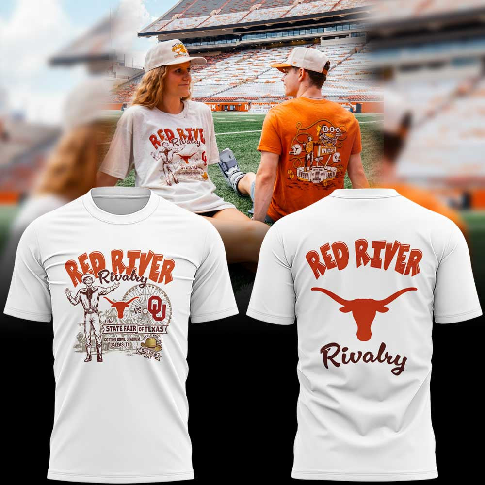 Texas Longhorns Merch 2026 Red River Rivalry Shirt Gifts For Football Lover - Foxy23shop