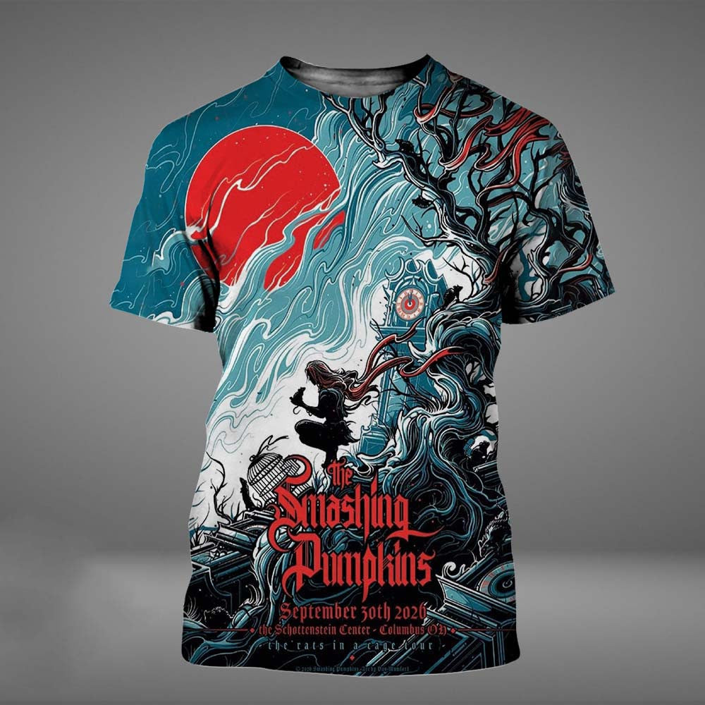 The Smashing Pumpkins Columbus OH 2026 Event Poster T-Shirt The Smashing Pumpkins Merch - Foxy23shop