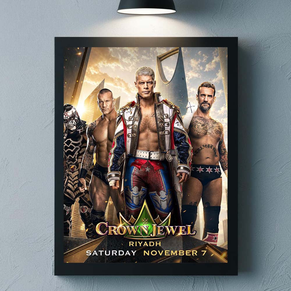 WWE Crown Jewel Riyadh 2026 Poster WWE Poster Unique Gifts For Boyfriend - Foxy23shop