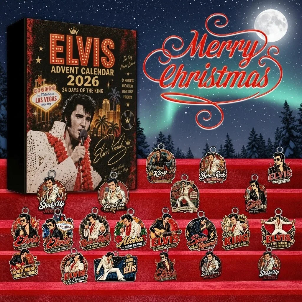 Elvis Presley 2026 Advent Calendar Xmas Countdown Presents For Elvis Presley Fans - Foxy23shop